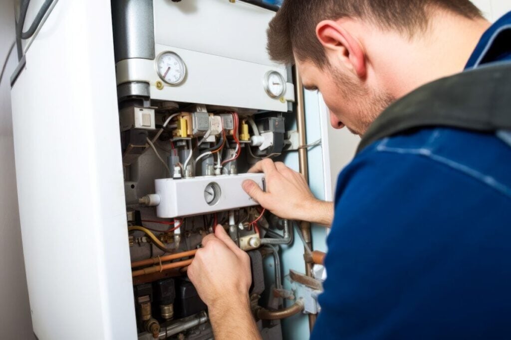 Repairman-fixing-a-broken-electric-boiler