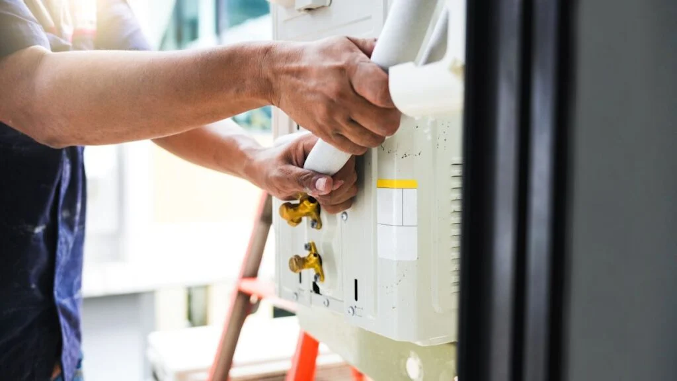 Technician-Installing-New-Air-Conditioner-Unit-HVAC-Specialist-Working-on-an-AC-System