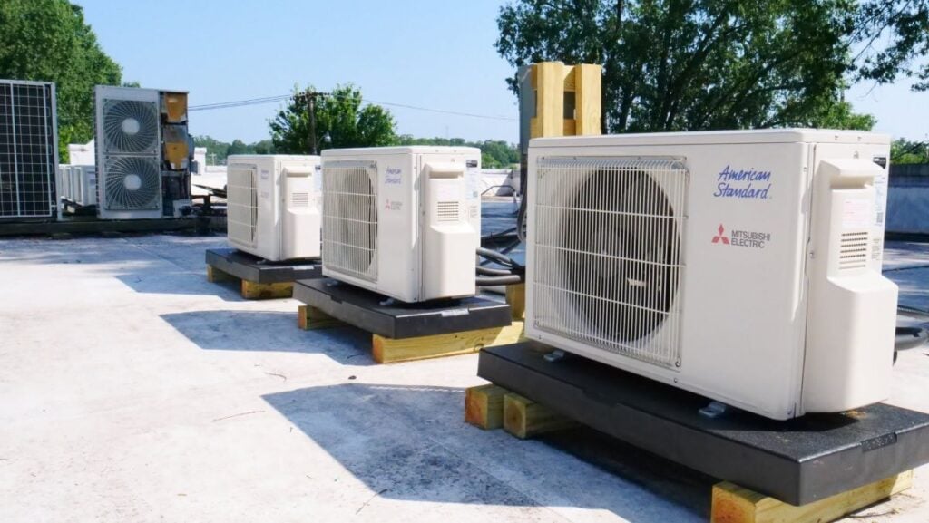 Three large AC units
