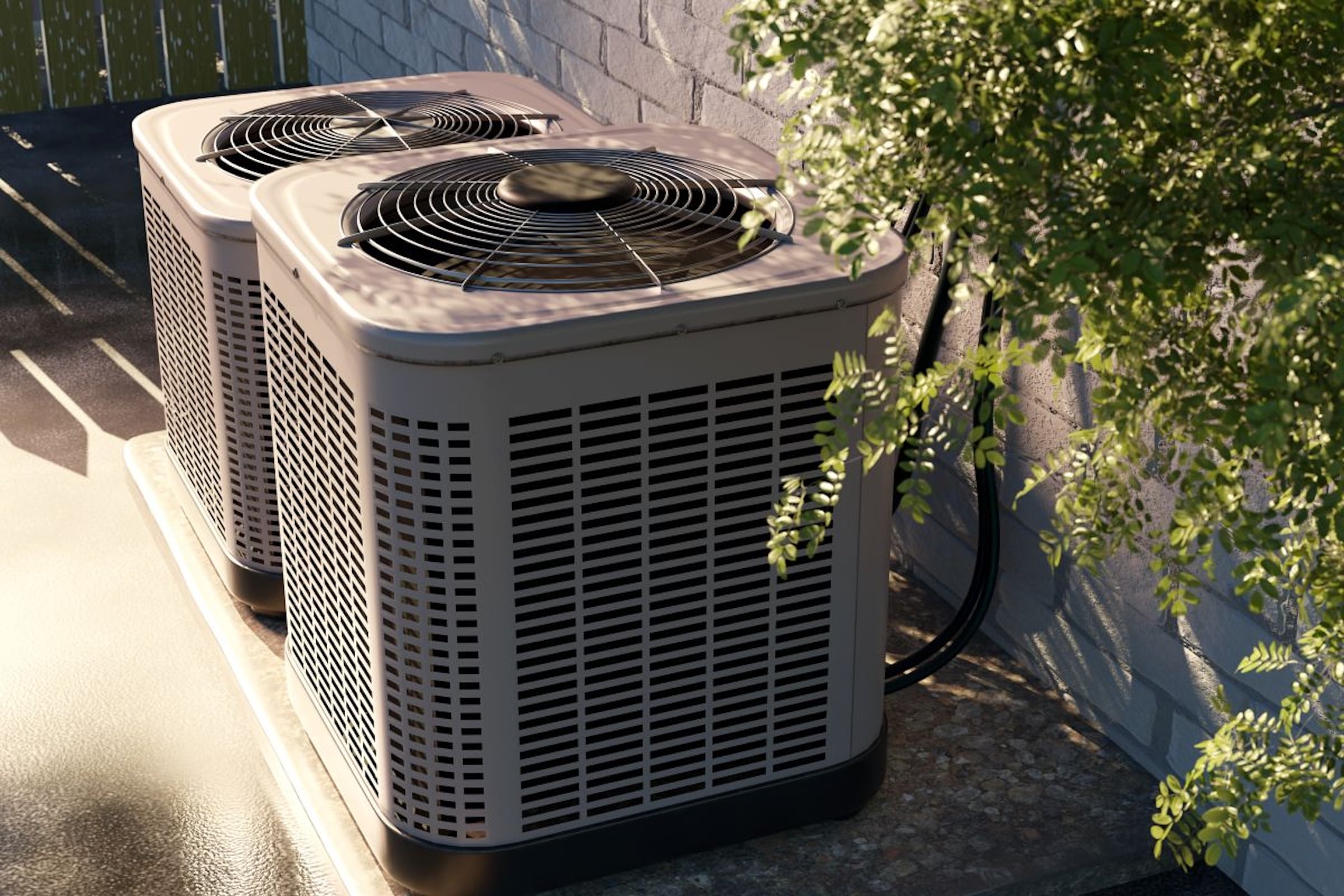 air-conditioner-near-the-new-house-fan-air-outside