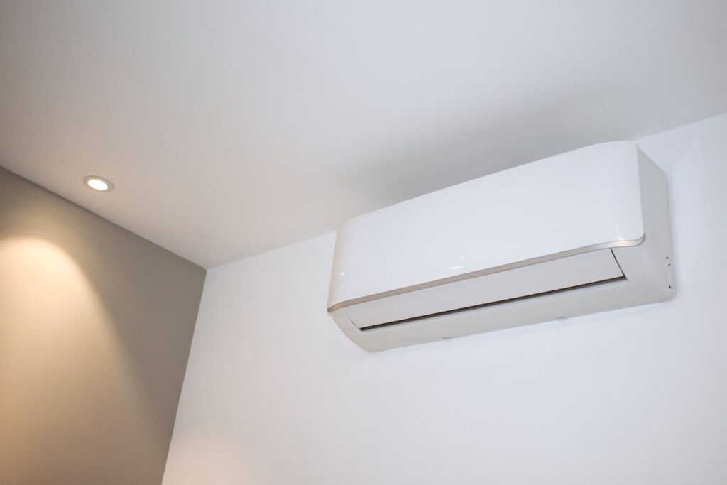 AC unit on a wall