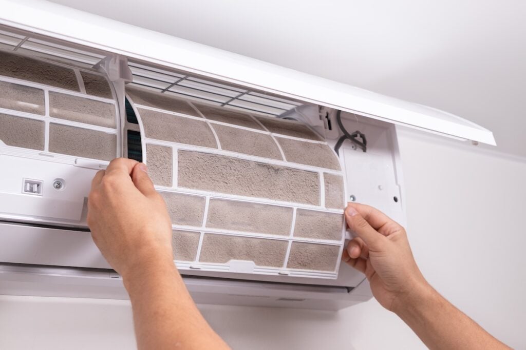 Ac filter on mini split